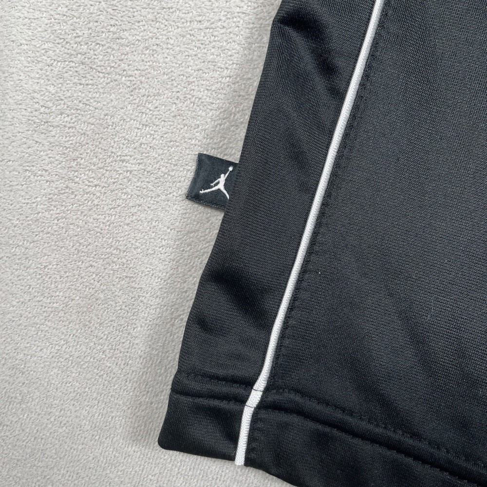 VTG Air Jordan Boy's Size M (10-12yrs) Black‎ Sweatpants White Stripe-EUC - Picture 3 of 10
